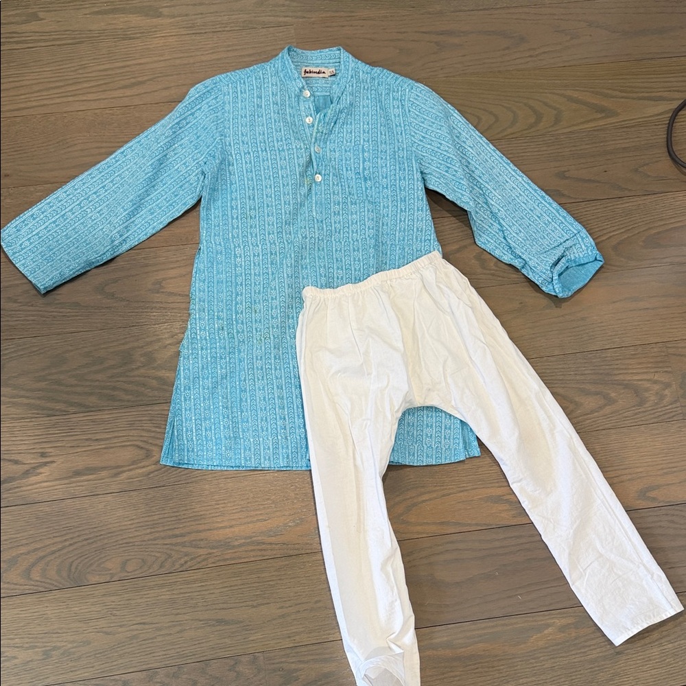 Fabindia cotton kurta top and pant set